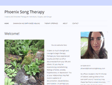 Tablet Screenshot of phoenixsongtherapy.com